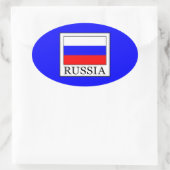 Rusland Ovale Sticker (Tas)