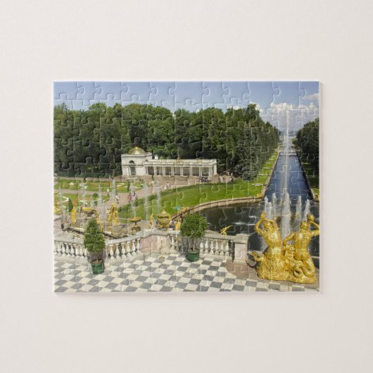 Rusland. Petrodvorets. Peterhof Palace. Peter the Legpuzzel (Horizontaal)