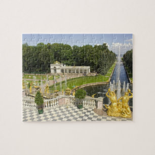 Rusland. Petrodvorets. Peterhof Paleis. Peter de Legpuzzel