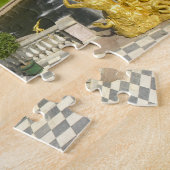 Rusland. Petrodvorets. Peterhof Paleis. Peter de Legpuzzel (Zijkant)