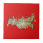 Rusland-plattegrond Tegeltje (Voorkant)