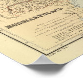 Rusland, Polen Poster (Hoek)