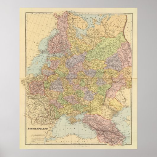 Rusland, Polen Poster (Voorkant)