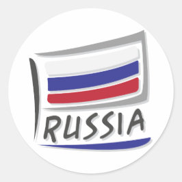 Rusland Pride X-vlag Ronde Sticker