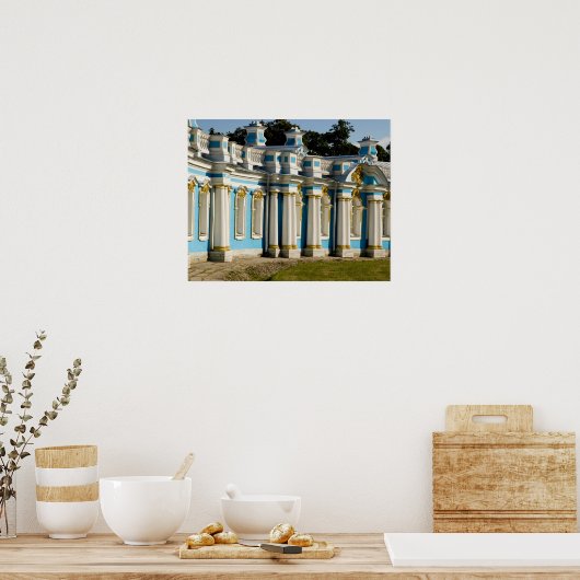 Rusland, Pushkin. Deel van Catherine Palace. Poster (Keuken)
