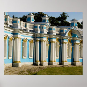 Rusland, Pushkin. Deel van Catherine Palace. Poster