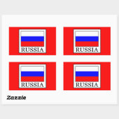 Rusland Rechthoekige Sticker (Vel)