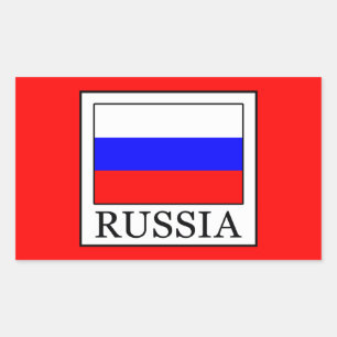 Rusland Rechthoekige Sticker