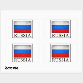 Rusland Rechthoekige Sticker (Vel)