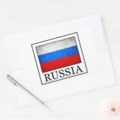 Rusland Rechthoekige Sticker (Envelop)
