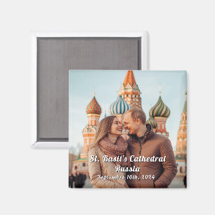 Rusland Reizen Aangepaste Foto Souvenir Magneet