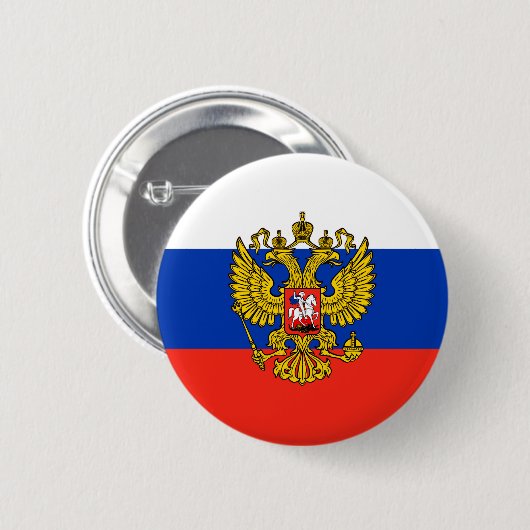 Rusland Ronde Button 5,7 Cm (Voorkant /achterkant)