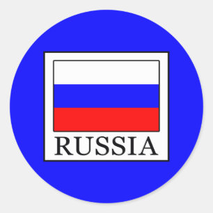 Rusland Ronde Sticker