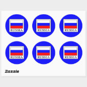 Rusland Ronde Sticker (Vel)