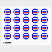 Rusland Ronde Sticker (Vel)