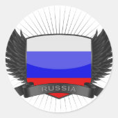 RUSLAND RONDE STICKER (Voorkant)