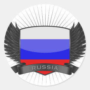 RUSLAND RONDE STICKER