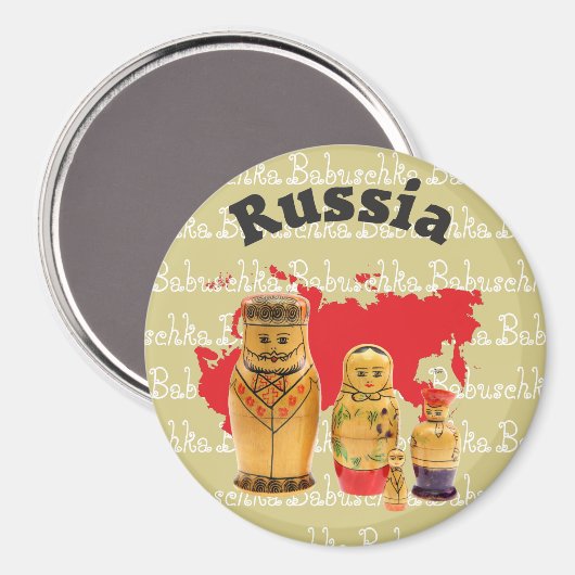 Rusland - Rusland Magnet (Voorkant / Achterkant)