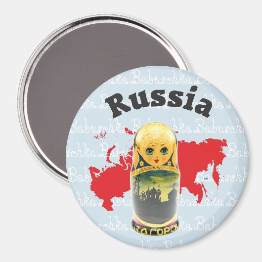 Rusland - Rusland Magnet (Voorkant / Achterkant)