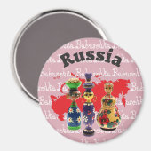 Rusland - Rusland Magnet (Voorkant / Achterkant)