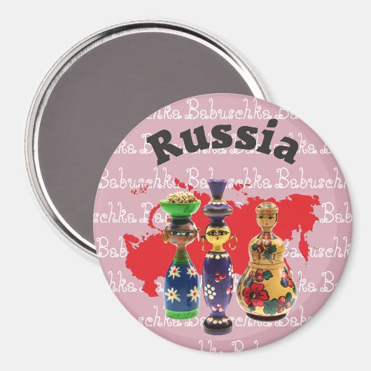 Rusland - Rusland Magnet (Voorkant / Achterkant)
