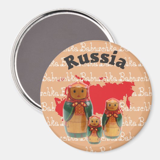 Rusland - Rusland Magnet (Voorkant / Achterkant)