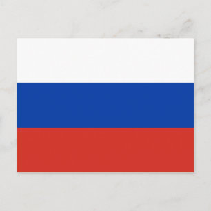 Rusland (Russisch) Briefkaart vlag