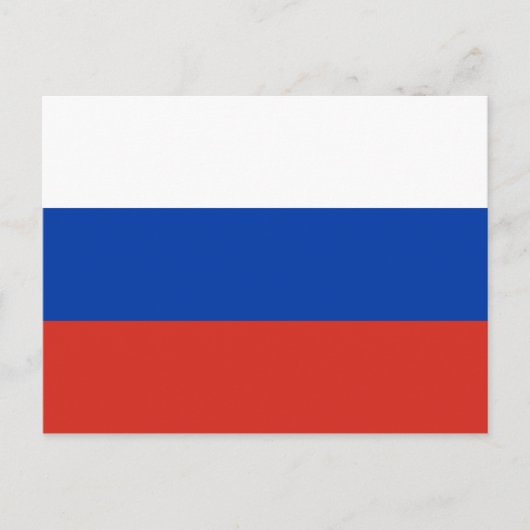 Rusland (Russisch) Briefkaart vlag (Voorkant)