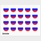 Rusland - Russische vlag Ronde Sticker (Vel)