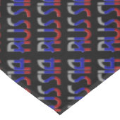 Rusland Russische vlag Typografie Elegant Tafelkleed (Gekanteld)