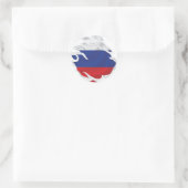 Rusland scheurde vlagklassieker ronde Sticker (Tas)
