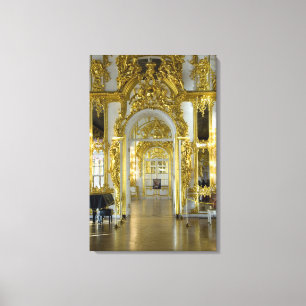 Rusland, Sint-Petersburg, Catharina Paleis (ook be Canvas Afdruk