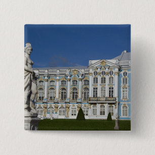 Rusland, Sint-Petersburg, Catharina's Paleis (ook Vierkante Button 5,1 Cm