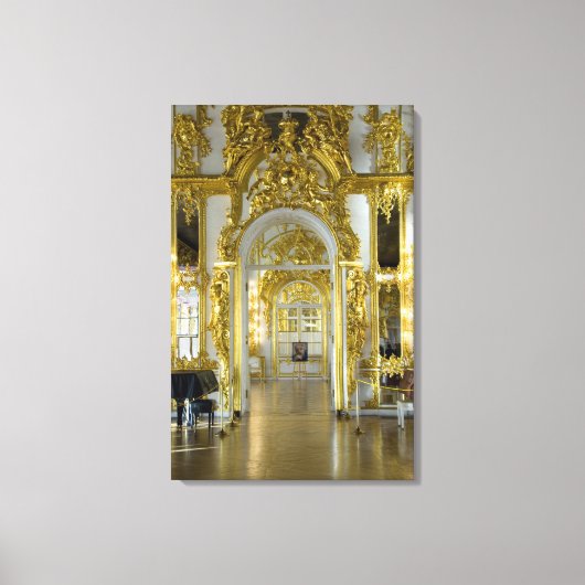 Rusland, Sint-Petersburg, Catherine's Palace (alia Canvas Afdruk (Voorkant)