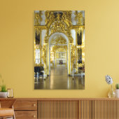 Rusland, Sint-Petersburg, Catherine's Palace (alia Canvas Afdruk (Insitu (Woonkamer))
