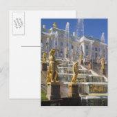 Rusland, Sint-Petersburg, de Grote Cascade, Briefkaart (Voorkant / Achterkant)