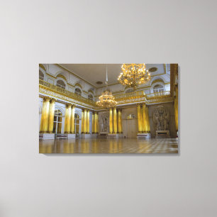 Rusland, Sint-Petersburg, De Hermitage (ook bekend Canvas Afdruk