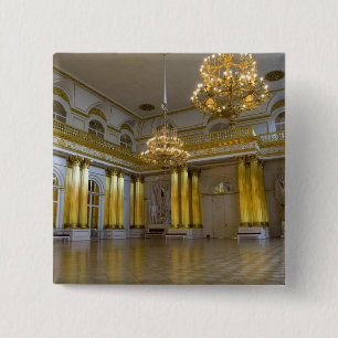 Rusland, Sint-Petersburg, Het Hermitage (ook beken Vierkante Button 5,1 Cm