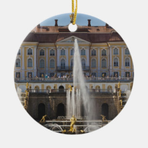 Rusland, Sint-Petersburg, Peterhof, Grand Palace Keramisch Ornament