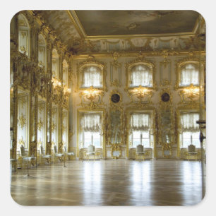 Rusland, Sint-Petersburg, Peterhof Palace (ook bek Vierkante Sticker