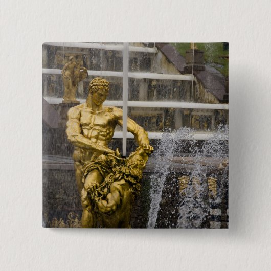 Rusland, Sint-Petersburg, Peterhoff (ook bekend al Vierkante Button 5,1 Cm (Voorkant)