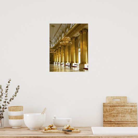 Rusland, Sint-Petersburg, Winterpaleis, het Poster (Keuken)