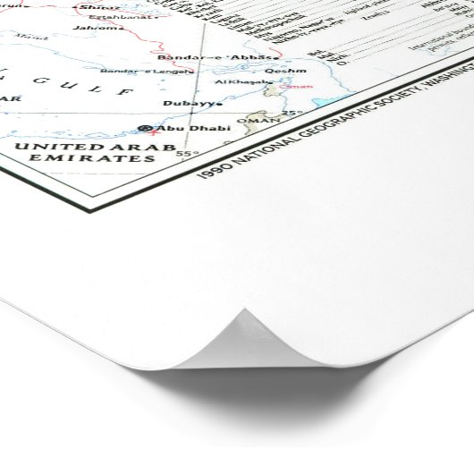 " Rusland (Sovjet-Unie): Gedetailleerde MAP ... Poster (Hoek)