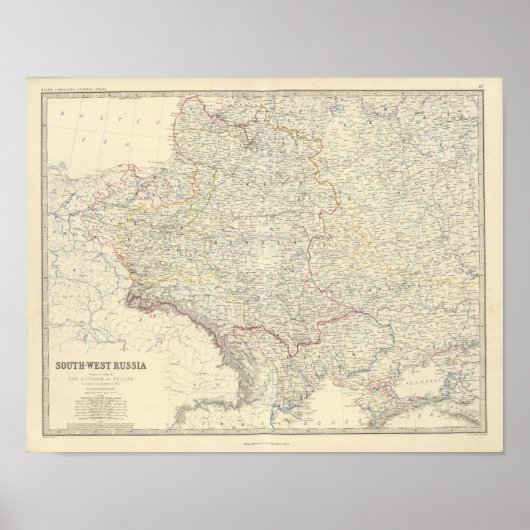 Rusland SW, Polen Poster (Voorkant)