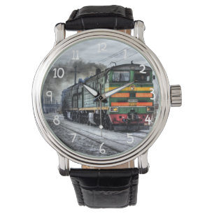 Rusland Trein Locomotief Horloge