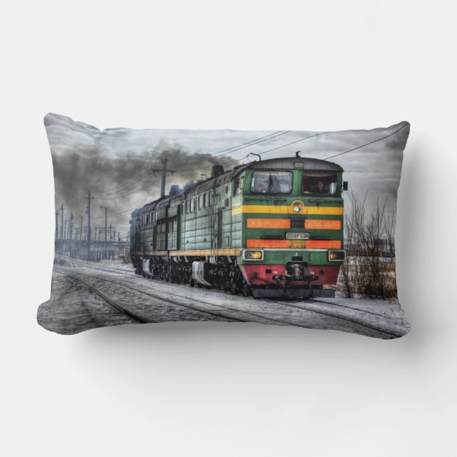 Rusland Trein Locomotief Kussen (Voorkant)