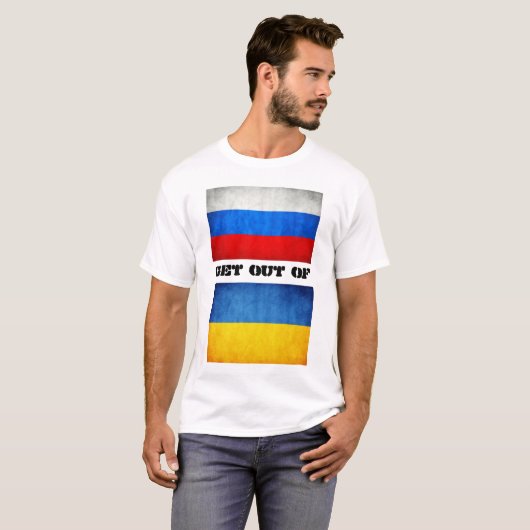 Rusland uit Oekraïne T-shirt (Voorkant volledig)
