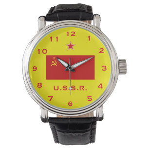 Rusland (USSR) Rode Vlag Polshorloge Horloge