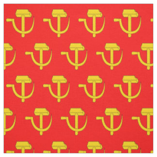 Rusland USSR| Rode vlag van de Sovjet-Unie| Hammer Stof