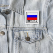 Rusland Vierkante Button 5,1 Cm (In situ)
